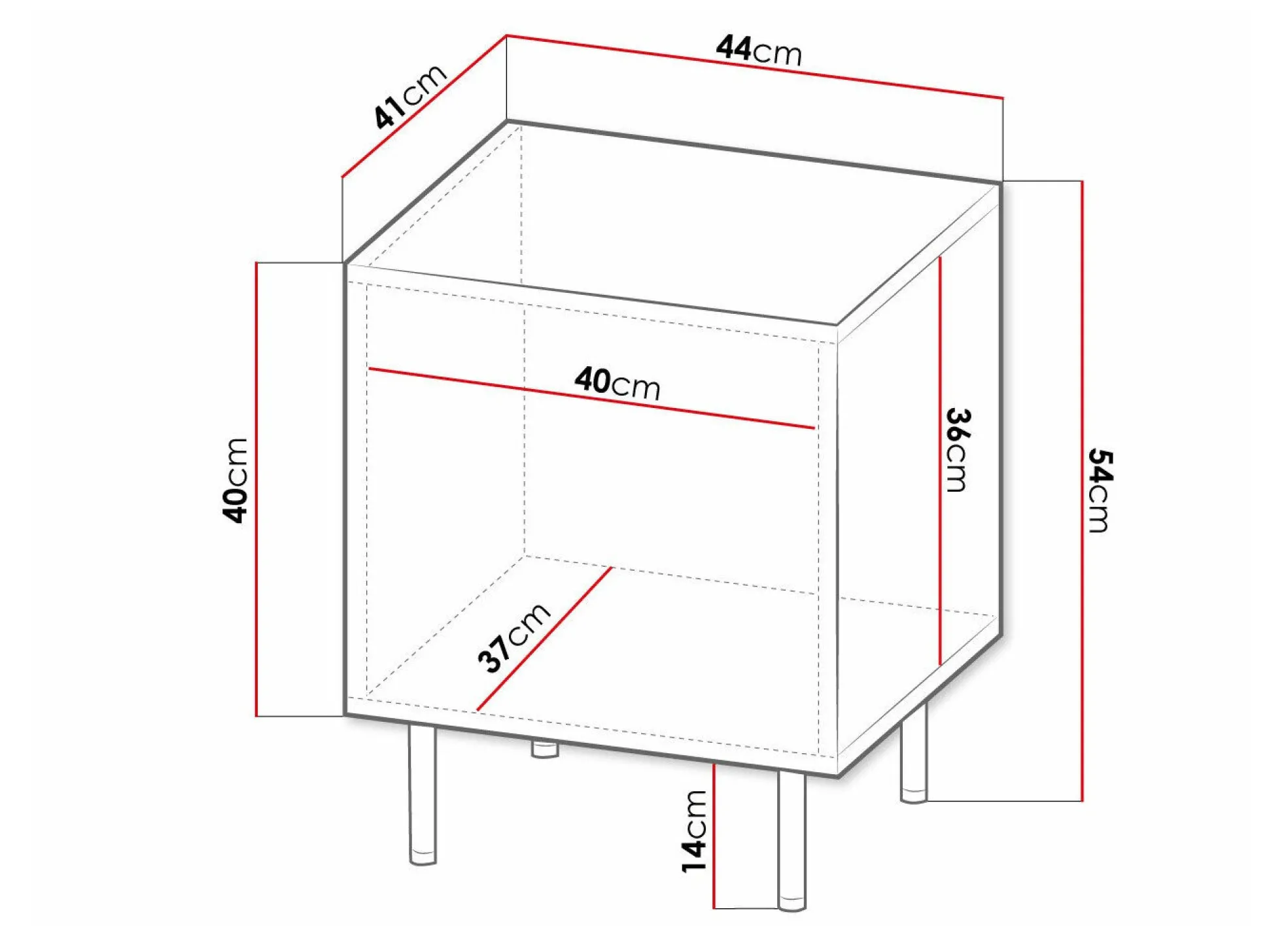 Natbordssæt Charlotte 172 (Hvid + Sort)