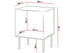 Natbordssæt Evavese 104 (Beige)