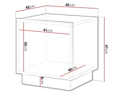Natbordssæt Lingua (Hvid)