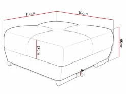 Polstret bænk Signis (Velo 621)