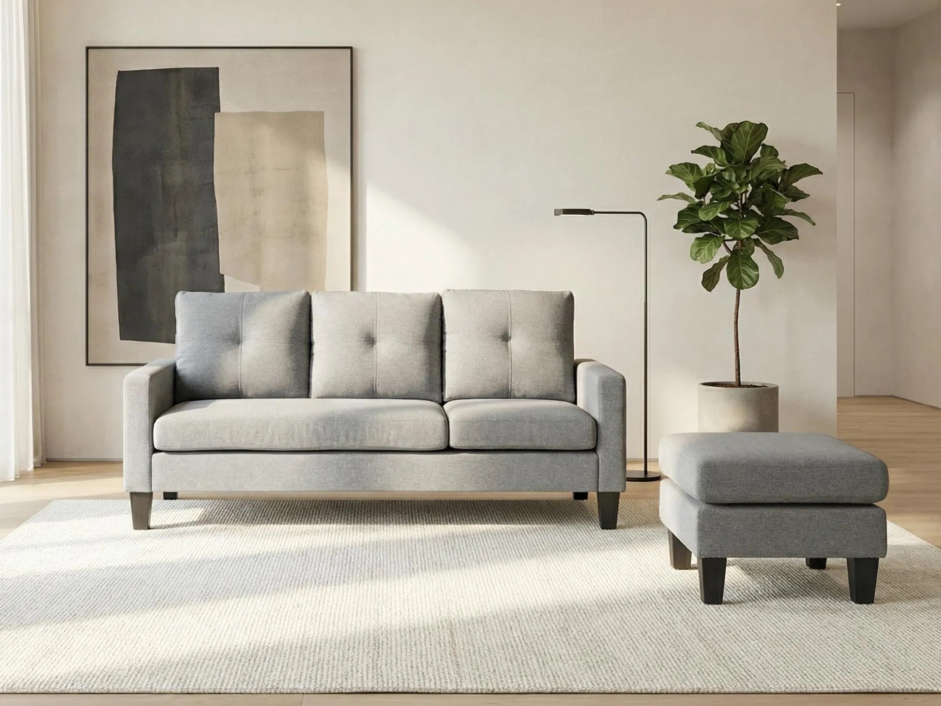Polstret møbelsæt Houston 1825 (Grå)