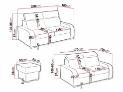 Polstret møbelsæt Ovos I (Crown 4)