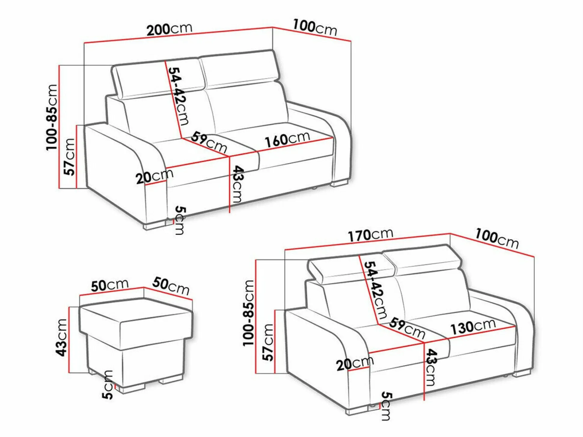 Polstret møbelsæt Ovos I (Crown 4)