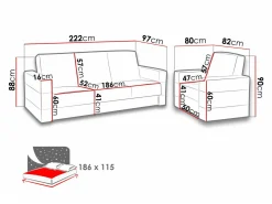 Polstret møbelsæt Providence 171 (Soft 011 + Lux 05)