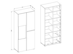 Reol Alfere 110 (Hvid)