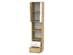 Reol Almira 104 (Artisan eg + Hvid)