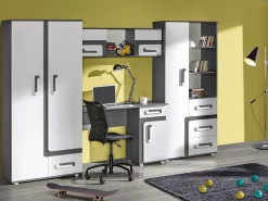 Reol Aviseve 105 (Antracit + Hvid)