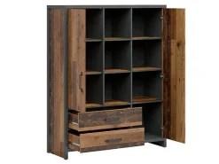 Reol Belsera 107 (Brun + Matera grå)