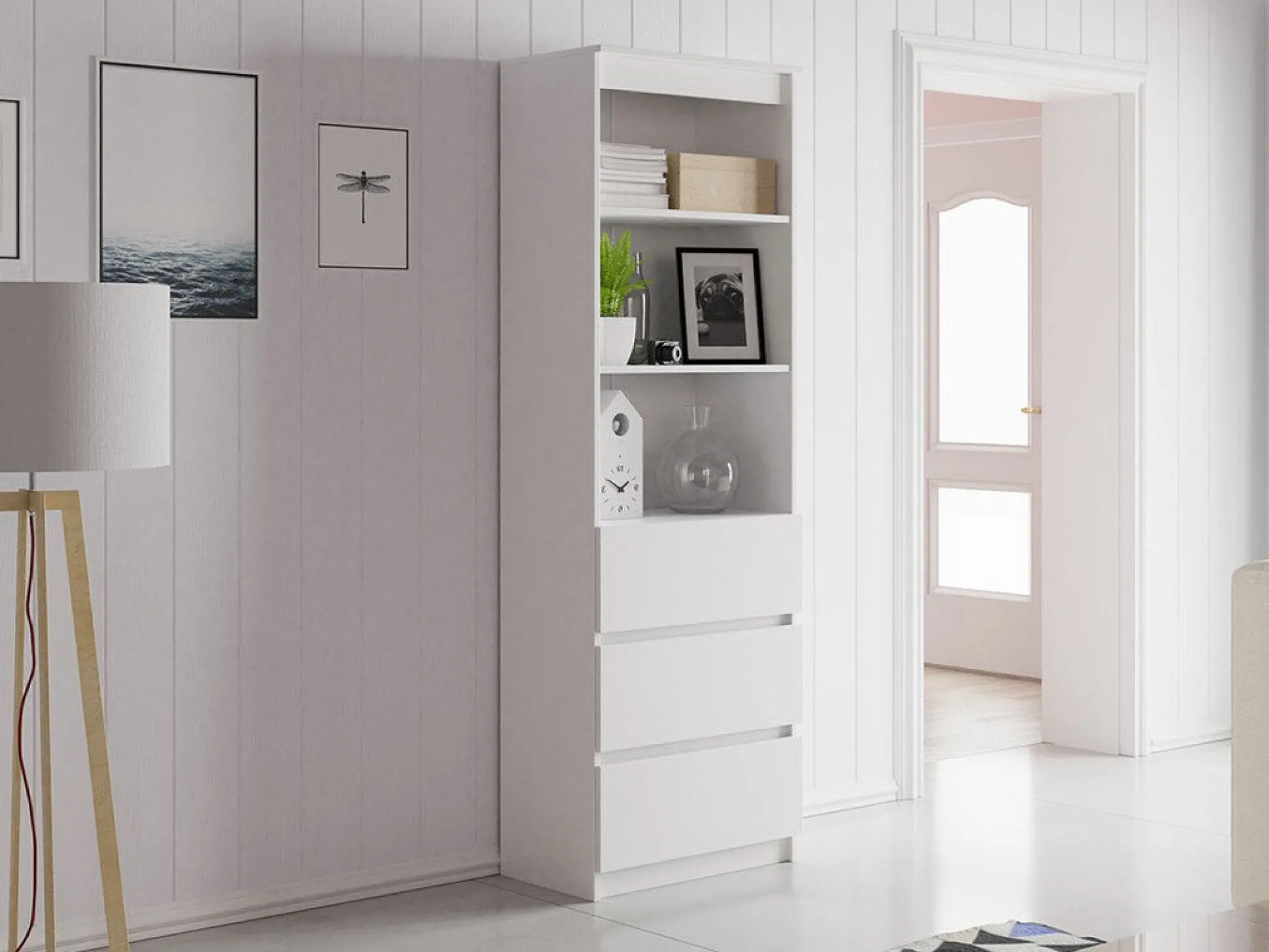 Reol Comfivo Gallus (Hvid)