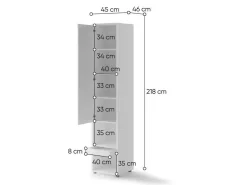 Reol Concept Pro Lenart Levfere 116 (Grå)