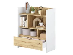 Reol Concept Pro Lenart Levfere 149 (Hvid + Artisan eg)