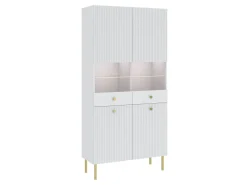 Reol Etliva 108 (Hvid + Gylden)