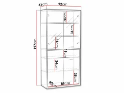 Reol Etrmoni 102 (Lyst træ)