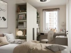 Reol Evareve 104 (Grøn + Lysebrun)