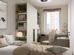 Reol Evareve 103 (Grøn + Lysebrun)