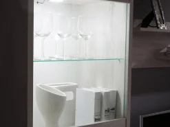 Reol Fivelbo 113 (Kloster eg + Blank sort)