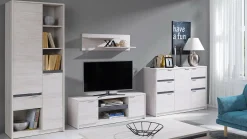 Reol Fivelbo 107 (Kloster eg + Blank sort)