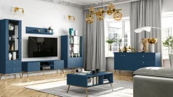 Reol Flonovu 100 (Mørkeblå + Gylden)