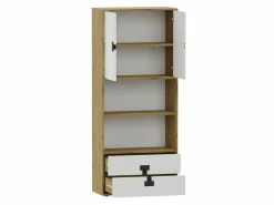 Reol Florevi 112 (Gloss grå + Artisan eg)