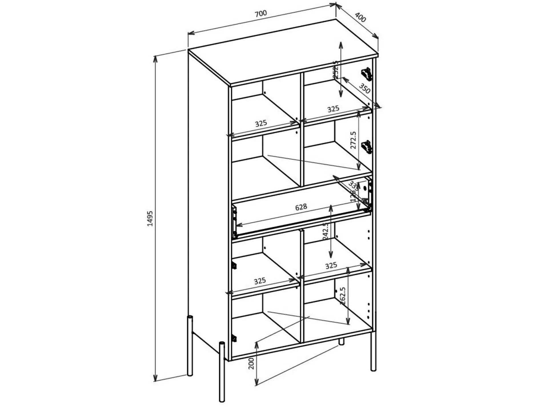 Reol Levtenu 110 (Egetræ)