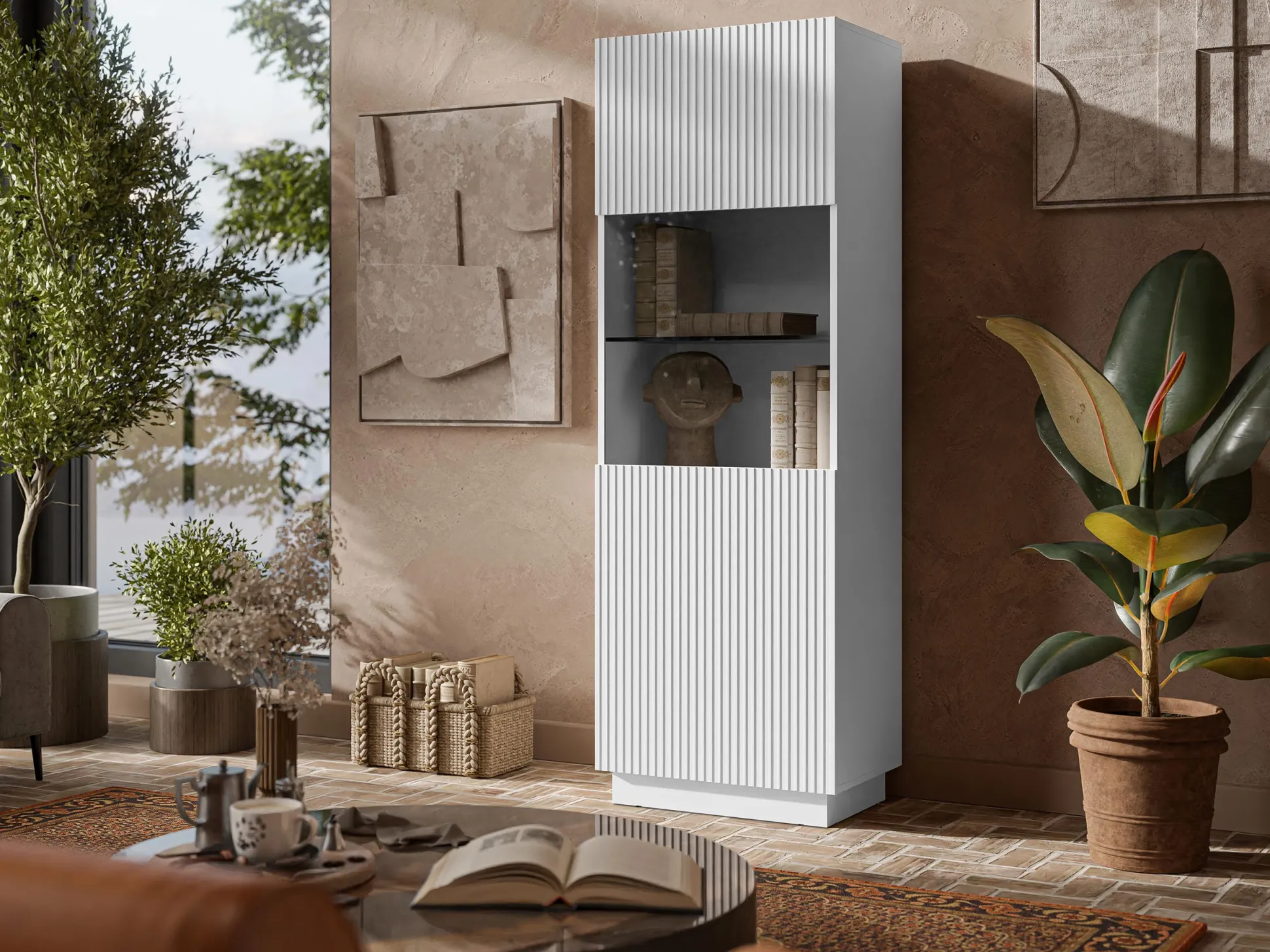 Reol Lingua I (Hvid)