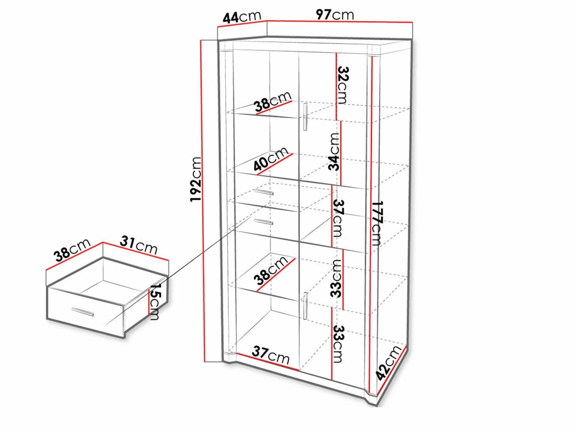 Reol Lorelie 120 (Trøffel)