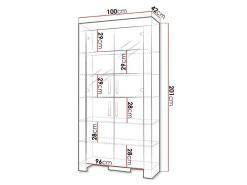 Reol Melfeli 101 (Sonoma eg)
