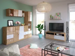 Reol Mirelbu 104 (Artisan eg + Glansfuld hvid)