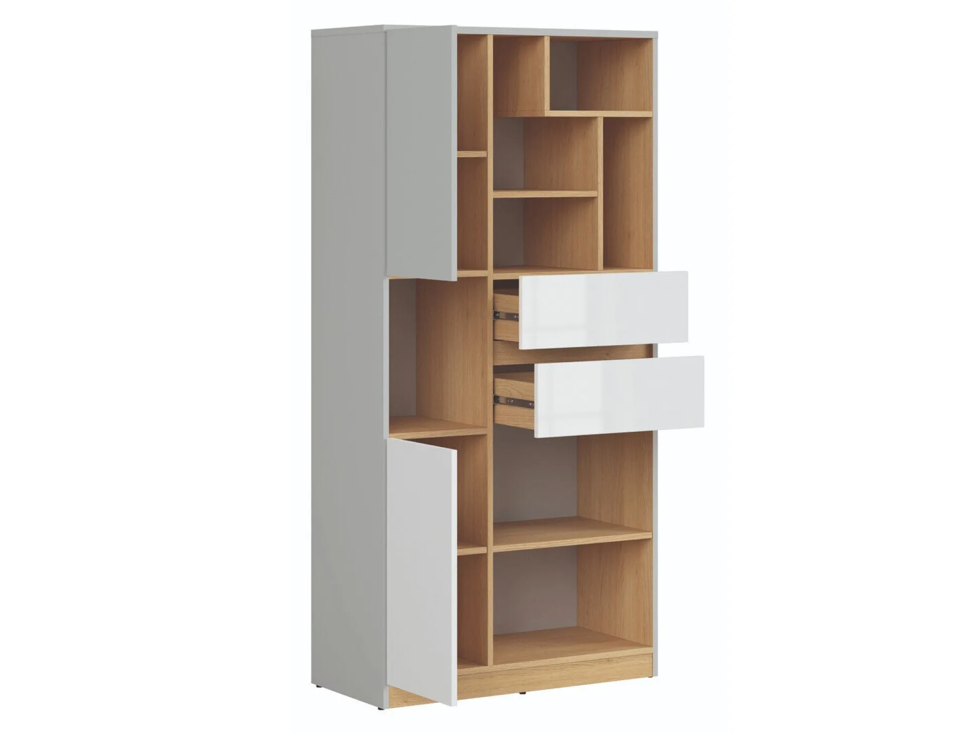 Reol Nuevaru 107 (Glansfuld hvid)