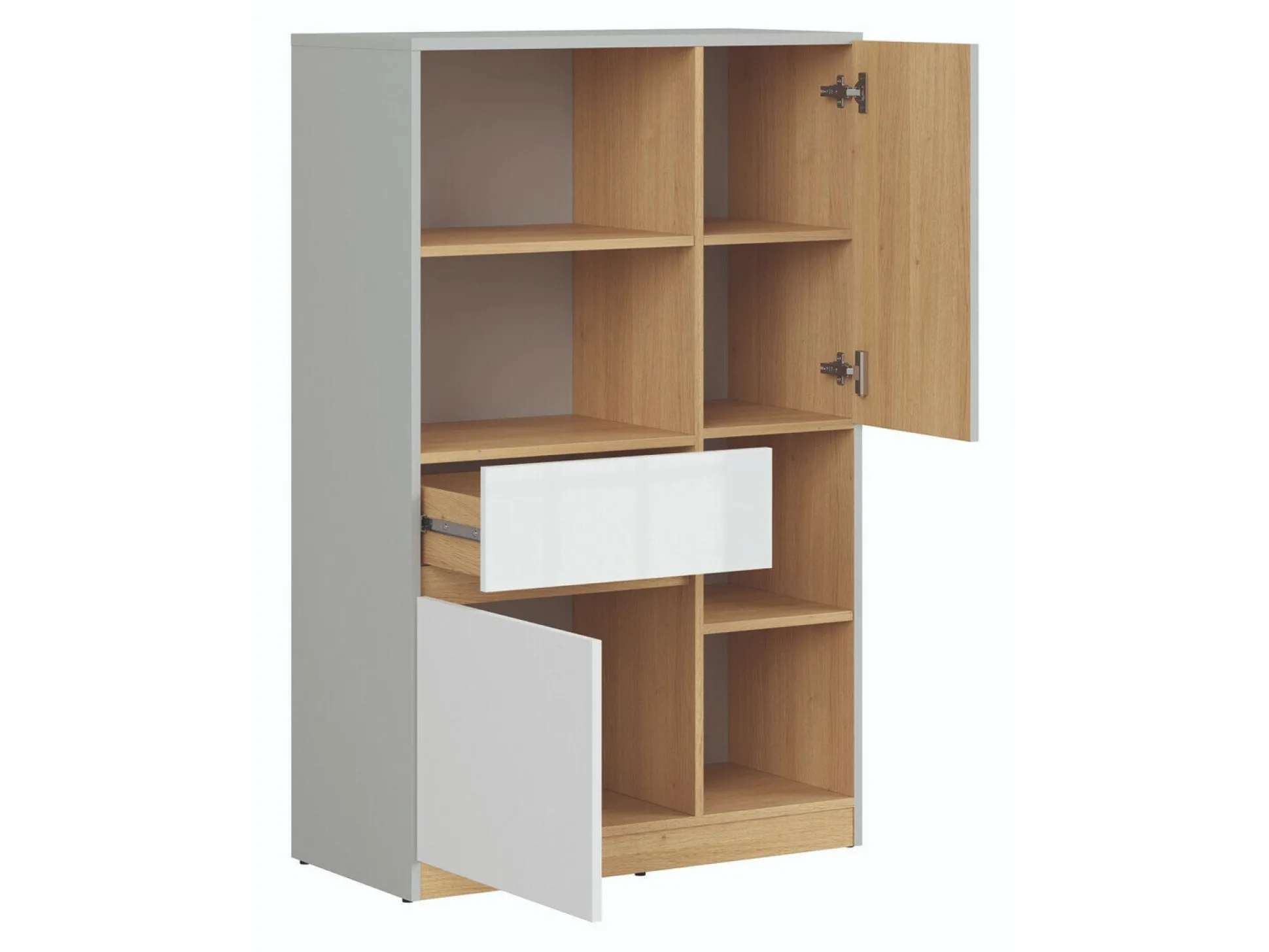 Reol Nuevaru 101 (Glansfuld hvid)