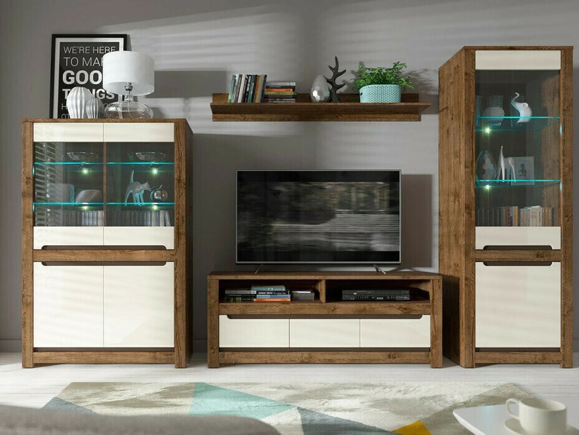 Reol Ophevaru 106 (Glossy cream + April egetræ)