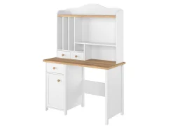 Reol Romelbo 136 (Hvid + Egetræ)