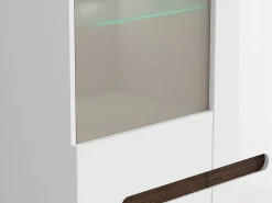 Reol Serveso 114 (Hvid + Glansfuld hvid)