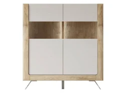 Reol Sovera 106 (Gylden eg + Lys grå)