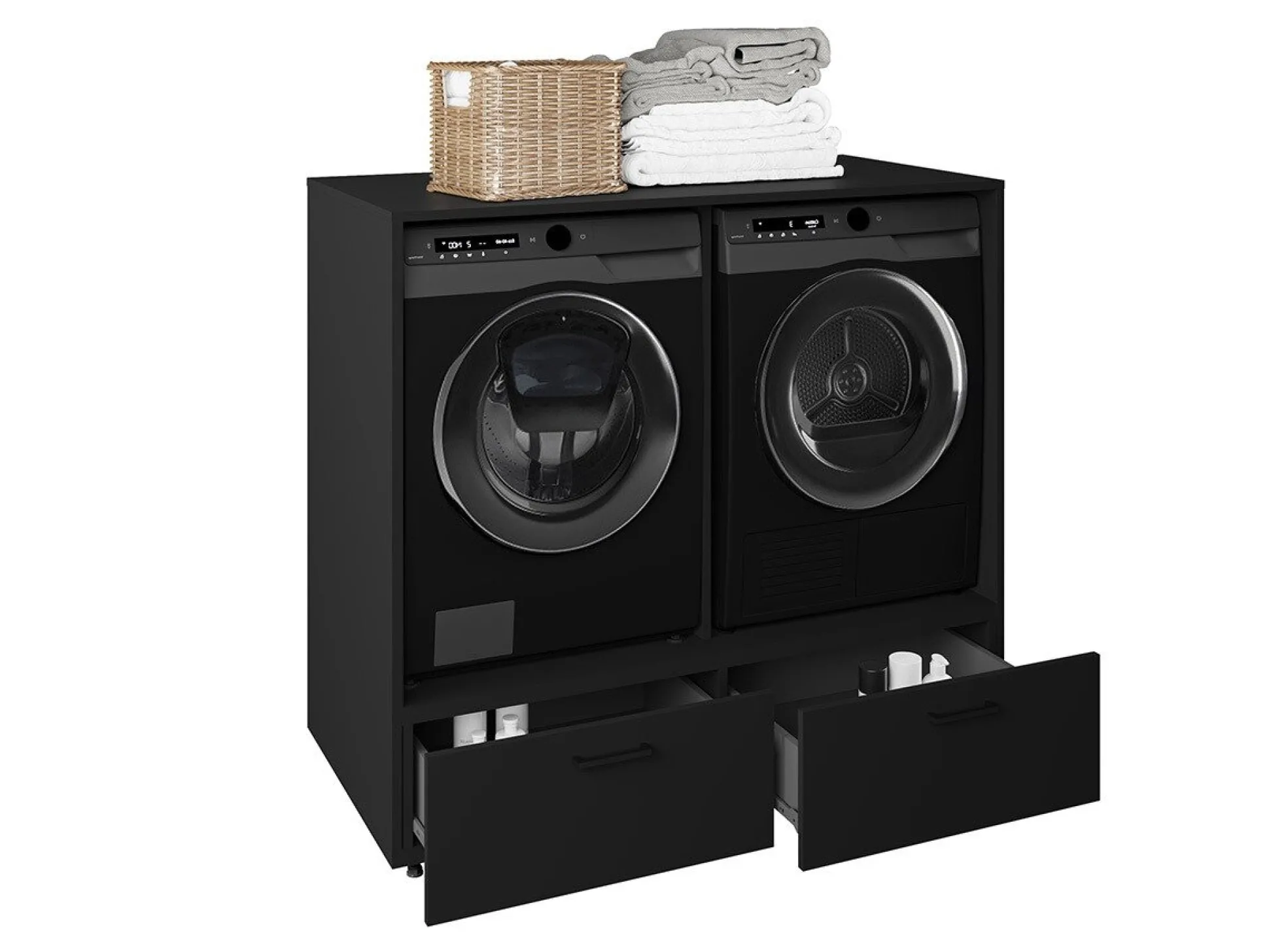 Reol til badeværelse Austin 368 (Sort)