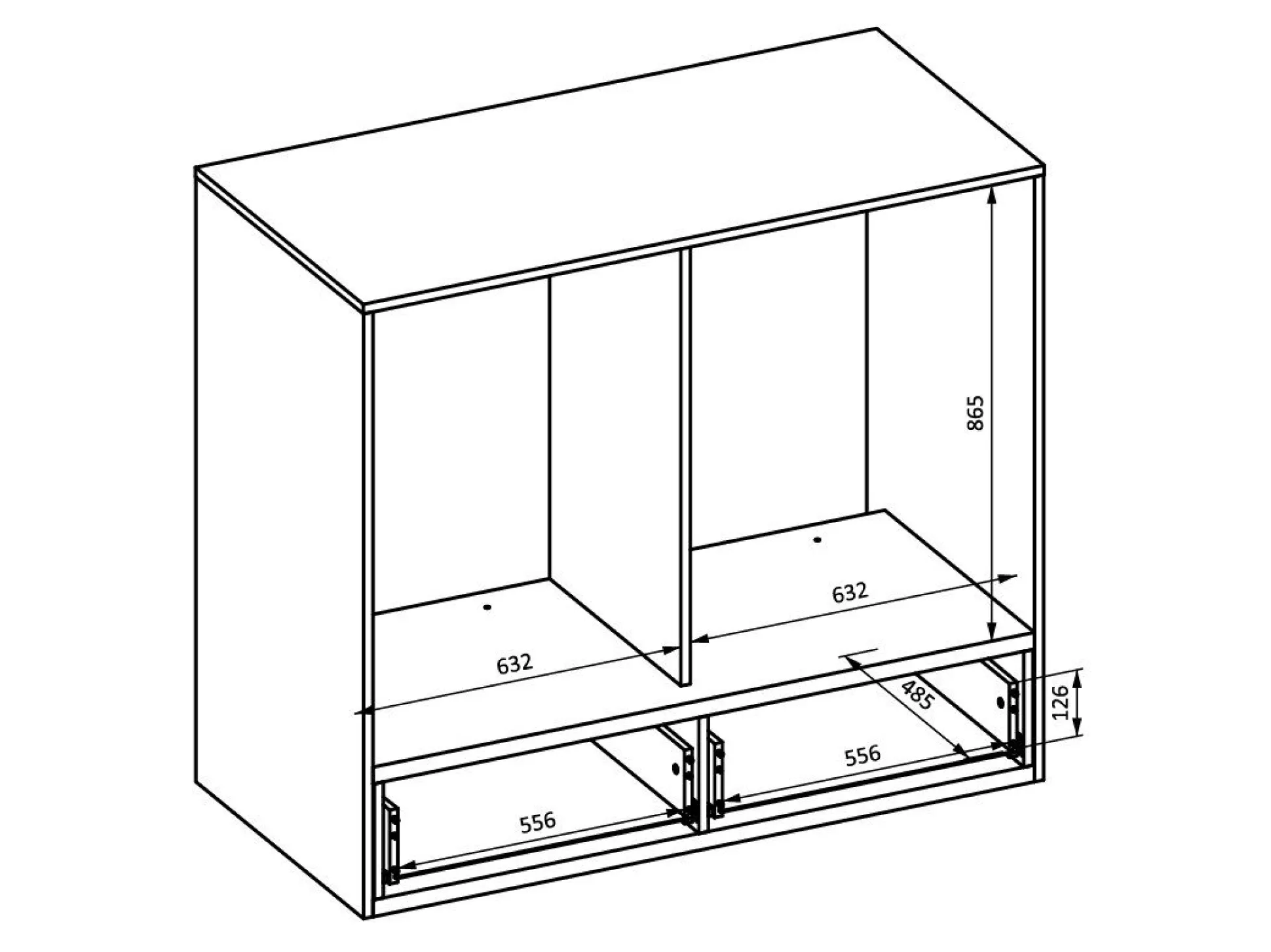 Reol til badeværelse Austin 368 (Sort)