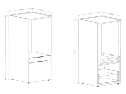 Reol til badeværelse Austin 376 (Hvid)
