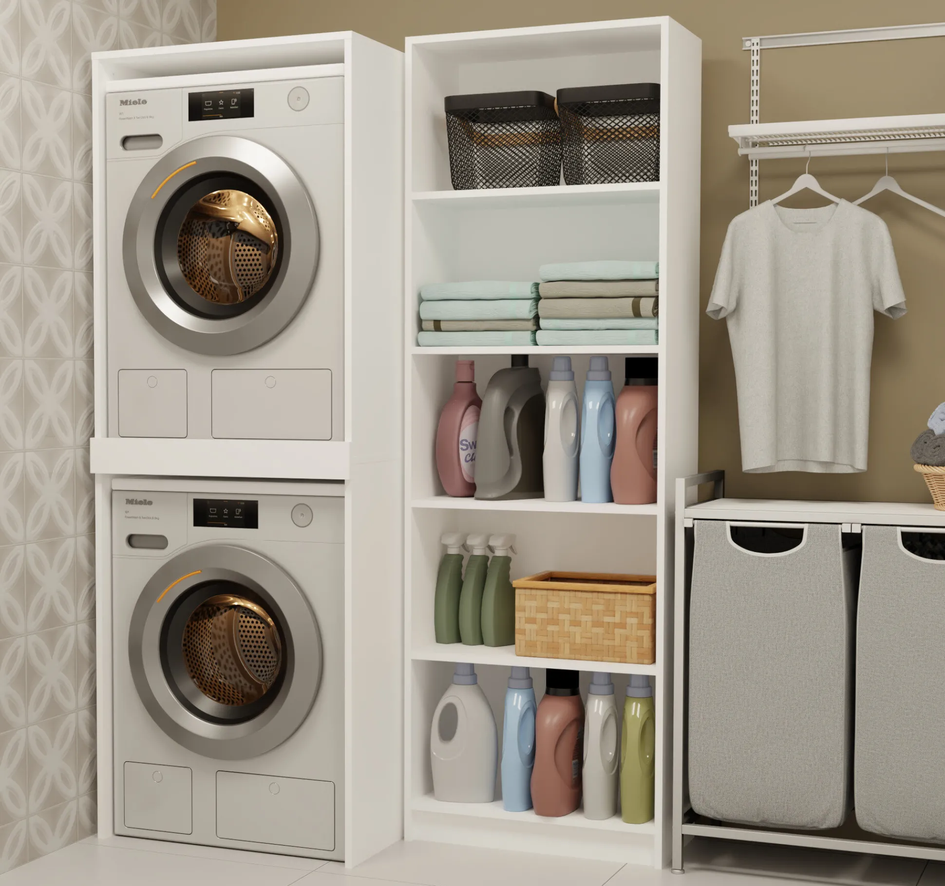 Reol til badeværelse Balelbo 108 (Hvid)