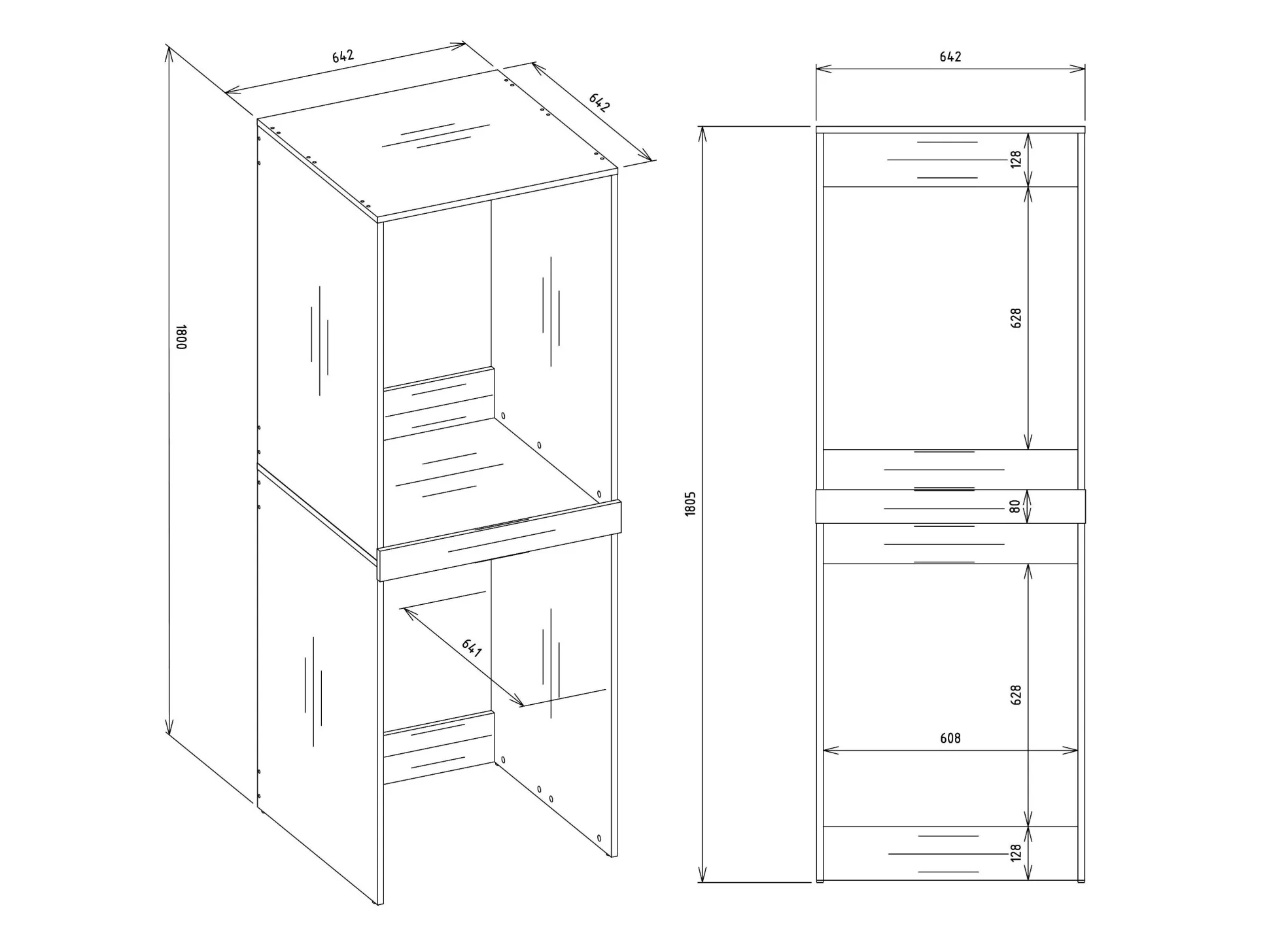 Reol til badeværelse Balelbo 108 (Hvid)