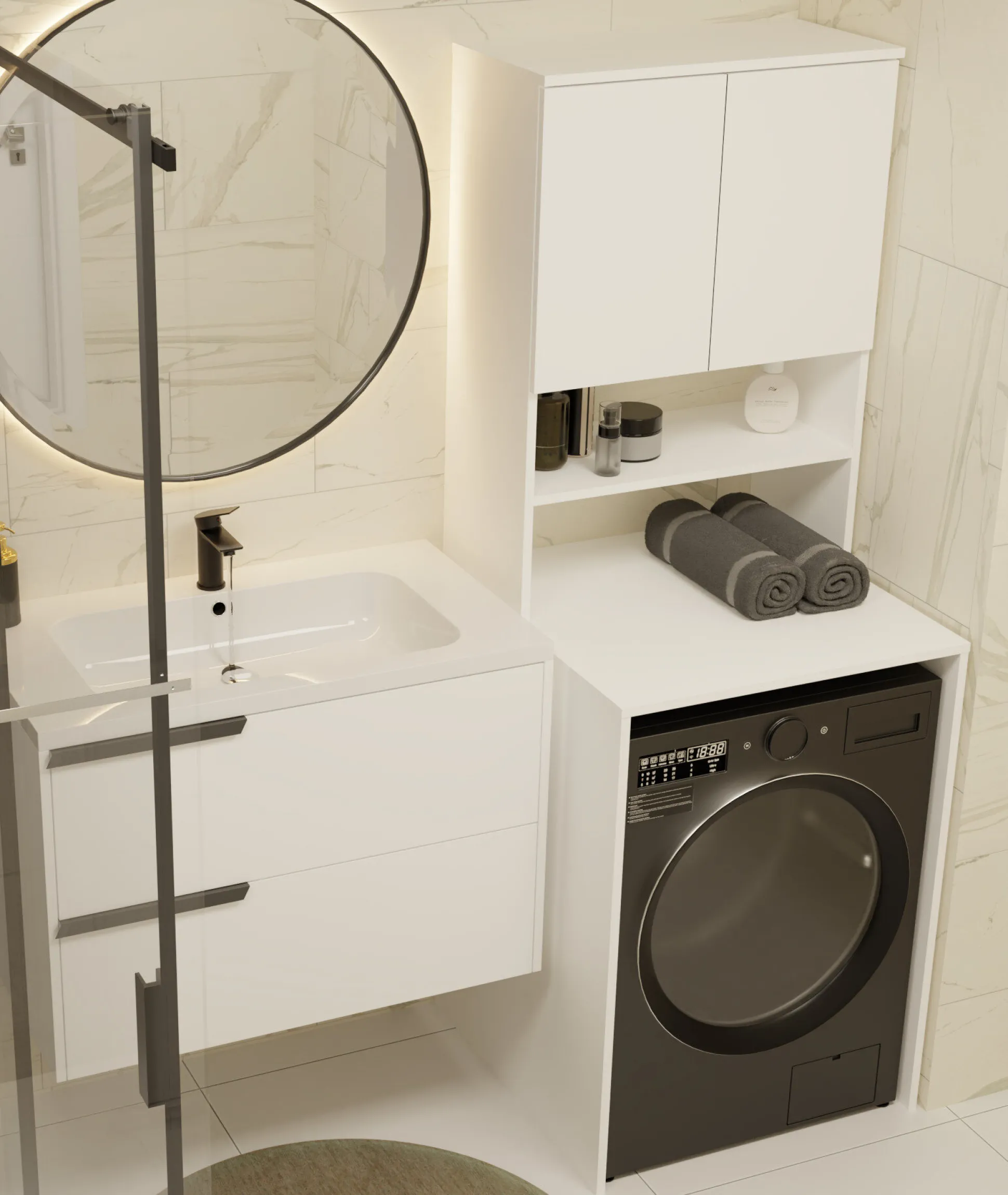 Reol til badeværelse Balelbo 107