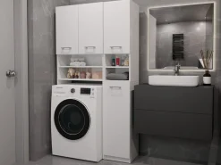 Reol til badeværelse Mandeville 128 (Hvid)