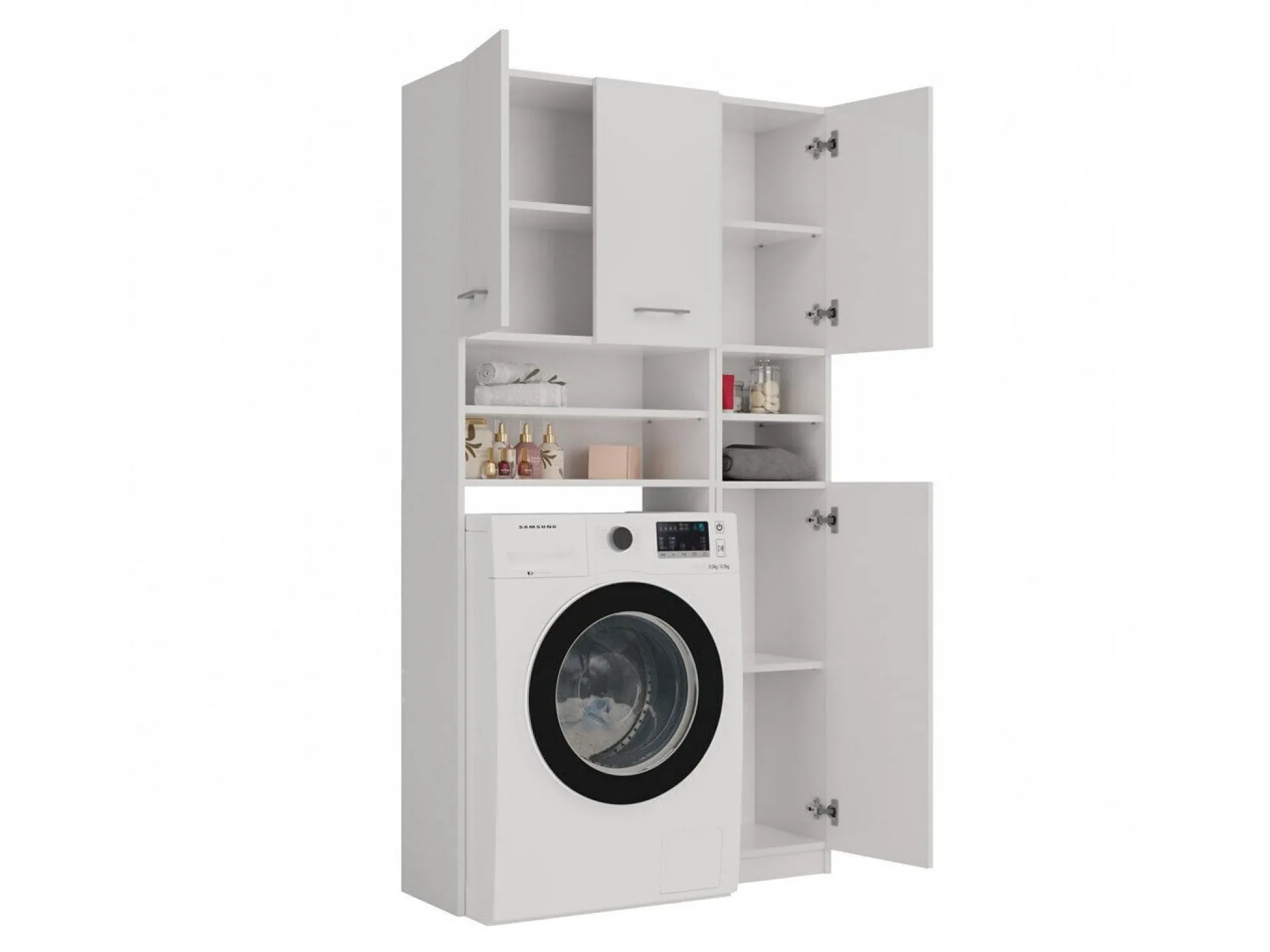 Reol til badeværelse Mandeville 128 (Hvid)