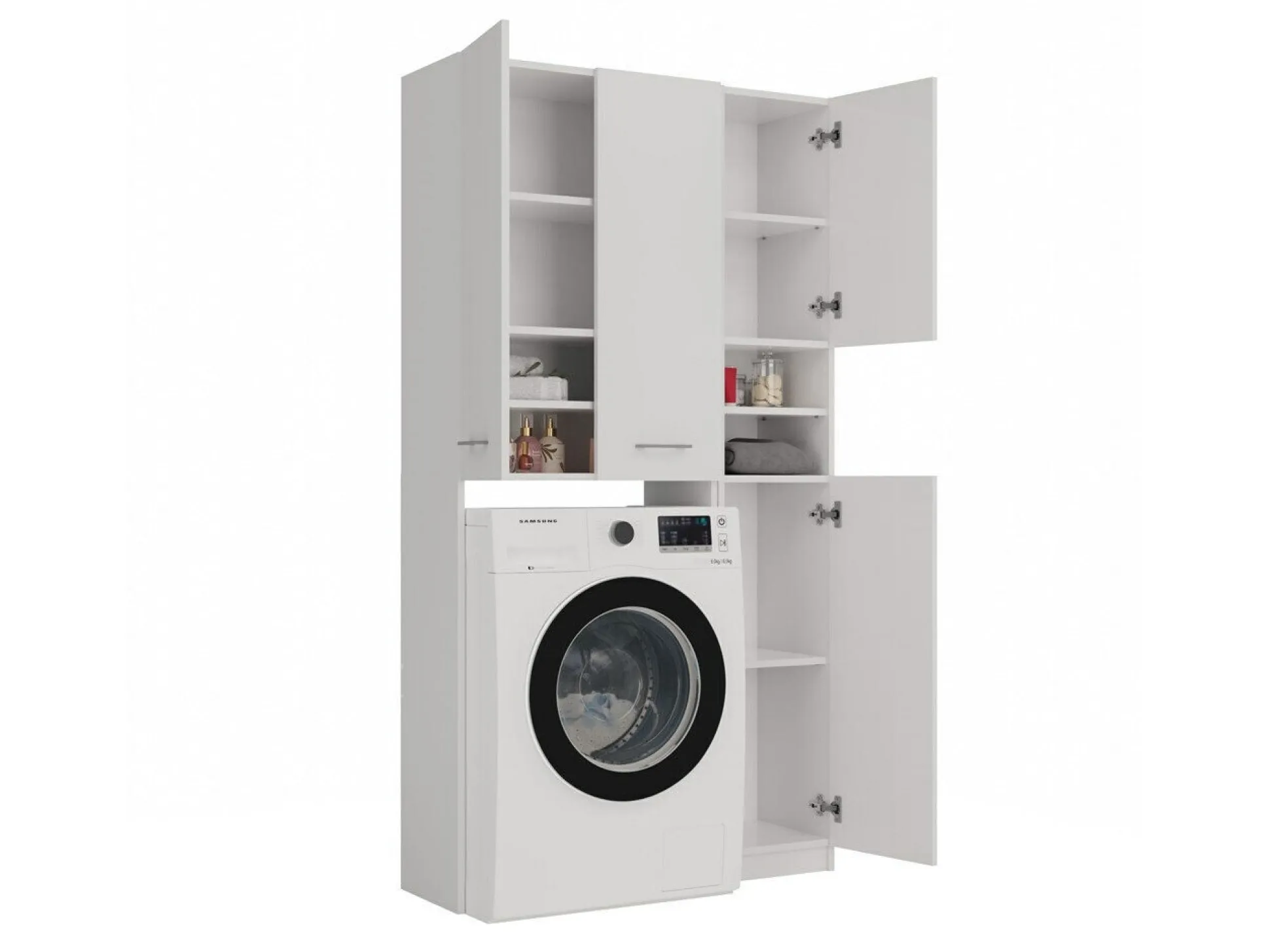 Reol til badeværelse Mandeville 130 (Hvid)