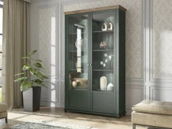 Reol Tolnue 102 (Mørkegrøn + Lefkas eg)