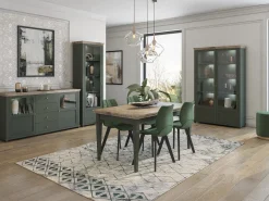 Reol Tolnue 102 (Mørkegrøn + Lefkas eg)