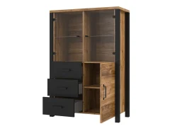 Reol Tornua 105 (Mørk gran + Mat sort)