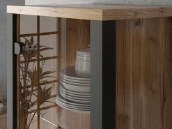 Reol Tornua 101 (Mørk gran + Mat sort)