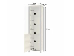 Reol Tornua 101 (Mørk gran + Mat sort)