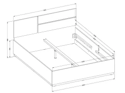 Seng Alfere 123 (Hvid)