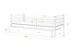 Seng Aurora 130 (Grå)